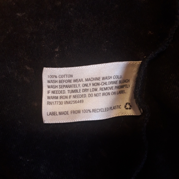 Original Use | Galaxy black distressed long sleeve shirt, standard fit - Picture 6 of 7